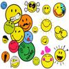 15-Piece Smiley World Wall and Window Sticker Set with Personalized Name view 1