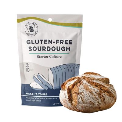 Cultures for Health Gluten-Free Sourdough Starter, Heritage-Style, Dehydrated Culture for Gluten-Free Bread, DIY Pasta, Pizza Dough, Pie Crust and More, Non-GMO Probiotic