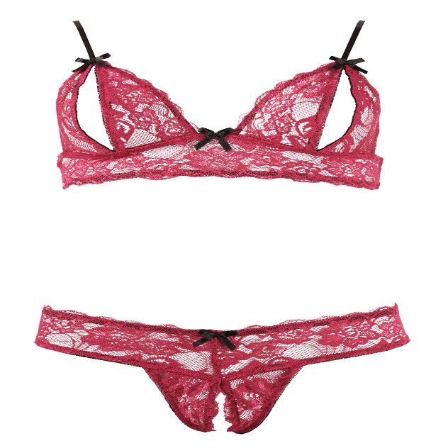 Cottelli Collection Women's 22124473031 Lingerie Set, Red (Rosso 001), 54 (Manufacturer's Size: Medium)