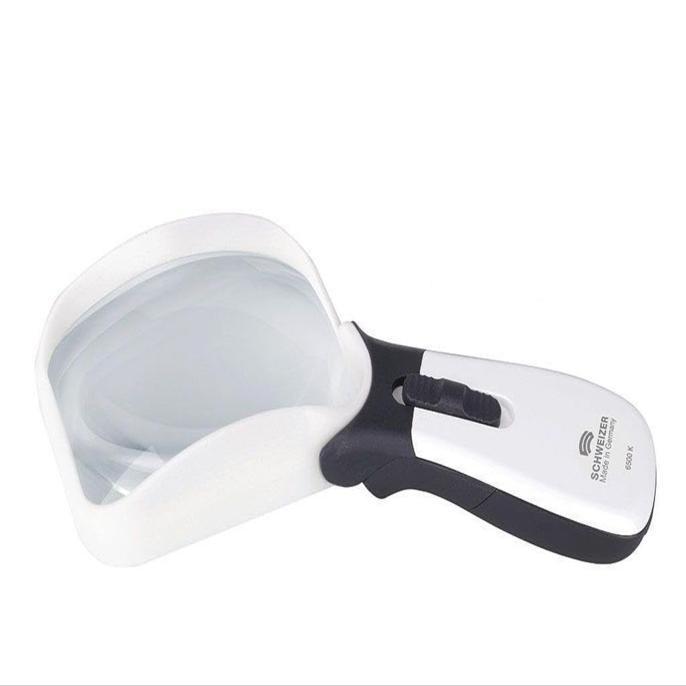 Ergo Lux Mobil Magnifier with 2x Magnification and Light by Schweizer