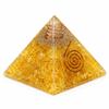 JET International Citrine Orgone Pyramid Crystal view 1