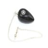 Prajet Black Agate Engraved Pentagram Pendant Pendulum view 1