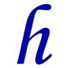 Dark Blue Acrylic Letters – 3 mm Custom Text, 10 cm High, Lowercase h view 1