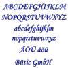 Dark Blue Acrylic Letters – 3 mm Custom Text, 10 cm High, Lowercase h view 2