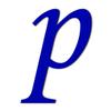 Btic GmbH Dark Blue Acrylic Letters, 20 cm, Lowercase p view 1