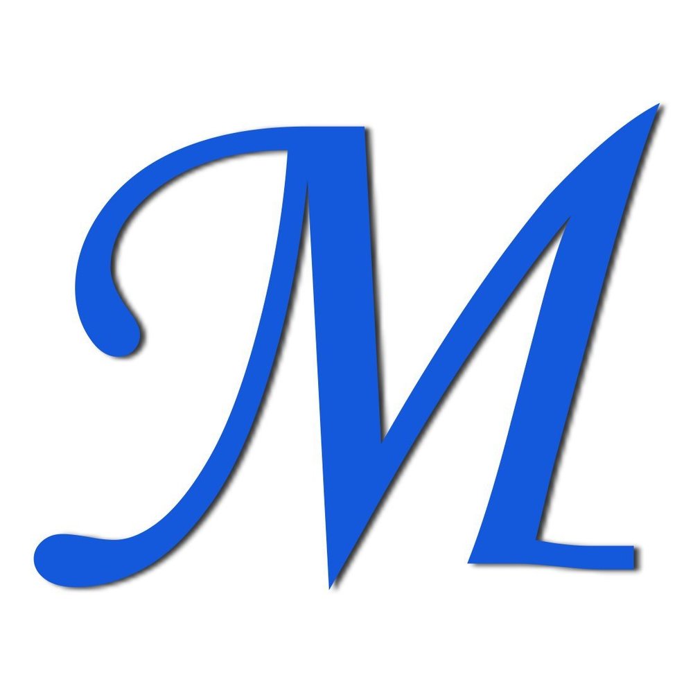 Light Blue Plexiglass Letter - MT - 3 mm Acrylic Custom Text/Lettering, 15 cm, Uppercase M