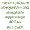 Green Plexiglas Letter MT, 3 mm Acrylic, Custom Text, 20 cm, Uppercase L view 2