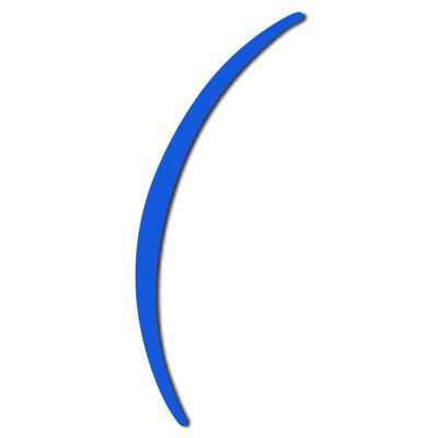 Btic Plexiglas Numbers and Special Characters, 3 mm, 20 cm, Opening Parenthesis in Light Blue