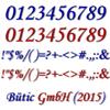 Dark Blue/Red Acrylic Numbers and Symbols – 15 cm, Red Exclamation Mark view 2