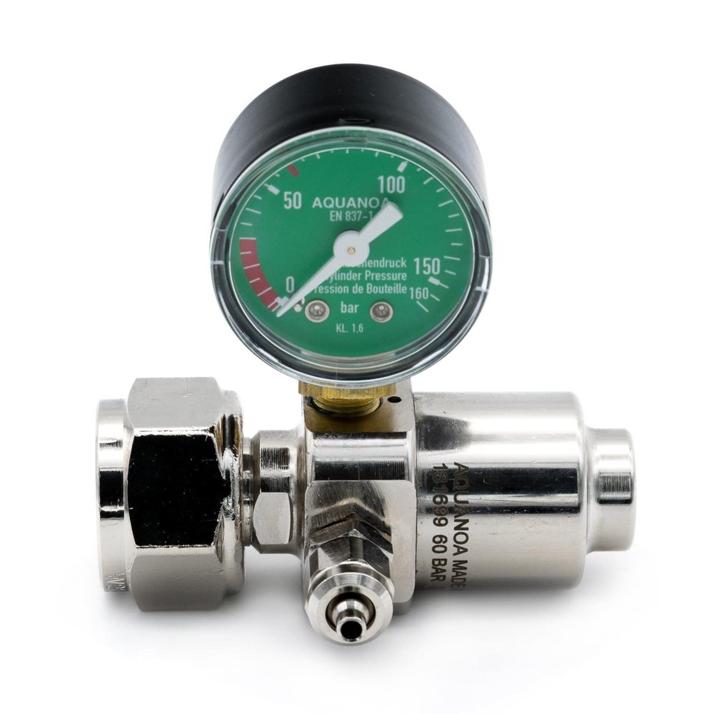 Aqua-Noa CO2 Basic M1 Pressure Regulator, Refillable, 1 Needle Valve, 1 Pressure Gauge