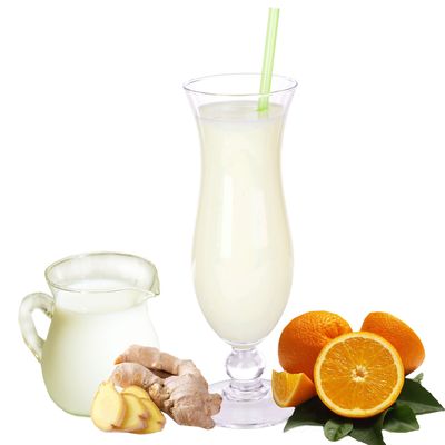 Buttermilk Orange-Ginger Flavor Milkshake Powder for Homemade Milkshakes, Gino Gelati (1 kg)