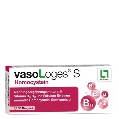 vasoLoges S Homocysteine Tablets, 30 Count