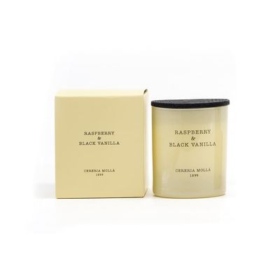 CERERA MOLLA 1899 Premium Raspberry & Black Vanilla Candle, 1-Wick, 50-Hour Burn Time
