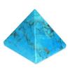 Turquoise Howlite Pyramid, 6 cm, Extra Large view 1
