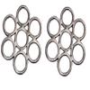 AMKA Flower Wheel Stainless Steel Hackamore, Bitless Riding, 1 Pair view 1