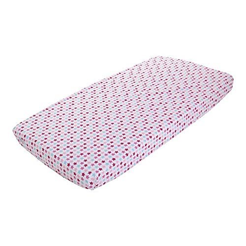 Little Dutch Fitted Sheet for Bassinet, 40 x 80 cm, Mixed Stars Pink