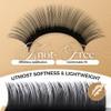 LASHVIEW Individual Lashes, 0.15 D Curl, 12 mm, 3D Natural Semi-Permanent view 2