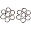 AMKA Stainless Steel Flower Hackamore Wheel, Pair, 034/106 view 1