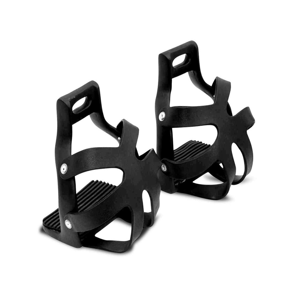 AMKA Metal-Cage Stirrups with Wide Tread, Black