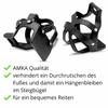AMKA Metal-Cage Stirrups with Wide Tread, Black view 3
