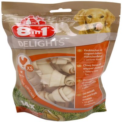 8in1 Delights Chew Bones XS – Bag of 14 Pieces