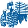 Samunshi Wall Decal – Large Tractor with Trailer, 140 x 59 cm, Gentian view 1