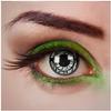aricona White and Black Steampunk Patterned Contact Lenses view 1