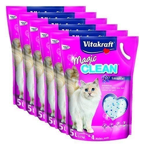 Vitakraft Magic Clean Lavender Cat Litter - 6 x 5 L