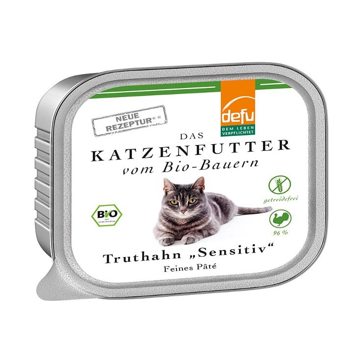 defu Cat Food | 1 x 100 g | Organic Turkey Sensitive | Grain-Free Premium Wet Food