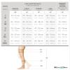 Relaxsan M2080A Beige, Size 2 Cotton Medical Compression Stockings, Class 2, Open Toe view 2