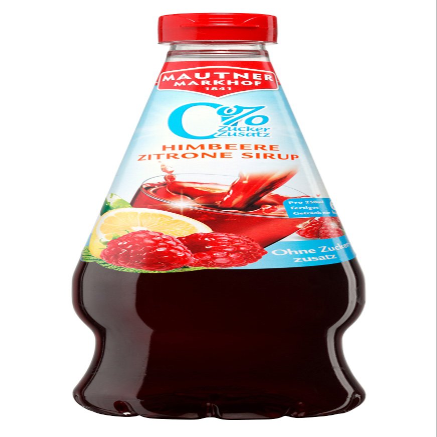 Mautner Markhof Raspberry Lemon 0% Added Sugar Syrup, 6 x 700 ml