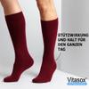 Vitasox Unisex Support Knee-High Socks, 4 Pairs, Beige, 43–46, 44456 view 2