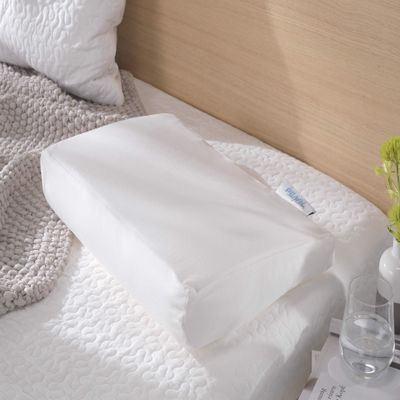 Theraline Pearlfusion Orthopedic Sleep & Neck Support Pillow, 50 cm Wide, 10 cm High, Incl. Outer Cover, Design No. 20, White