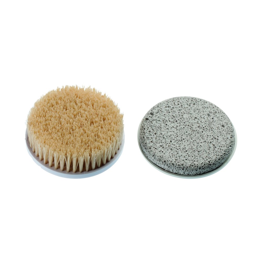 Imetec Bellissima Body Kit Replacement Heads, Cleansing Pro, Exfoliating & Pumice, Gray