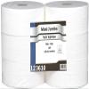 Maxi Jumbo Toilet Paper – Pure White Cellulose Wadding, 2 x 17 g/m², 6-Roll Pack, 320 m, 8.8 x 12.5 cm, af40402 – Made in France view 1