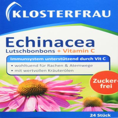 Klosterfrau Echinacea Lozenges + Vitamin C, 24 Count