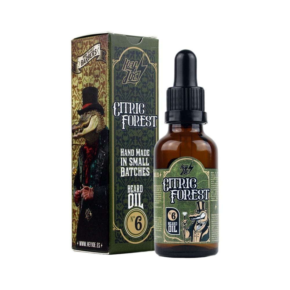 HEY JOE! Beard Oil No. 6 Citric Forest | Natural, Refreshing Beard Oil with Lemon and Pine Scent, 30 mL
