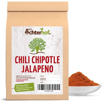 250 g Ground Jalapeño Chili Chipotle Chili Powder, Fruity and Hot with a Slightly Smoky Aroma