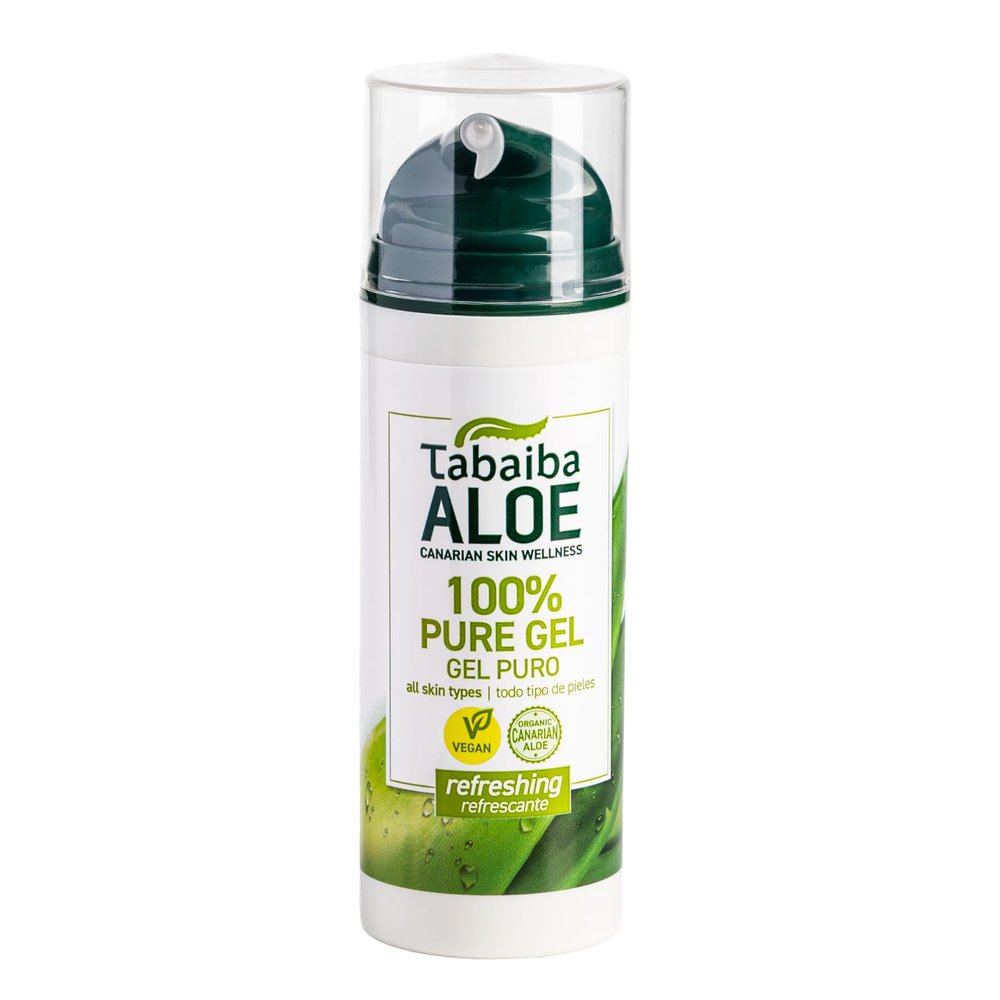 TABAIBA 100% Pure Aloe Vera Gel for Face, Hair and Body, 150 ml