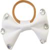 Equi-Theme/Equit'M Braided Bows with Clear Rhinestones, Unisex, 306802, Crystal White view 1