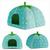 Keysui Small Strawberry Cotton Soft Pet Bed House for Dogs and Cats view 1