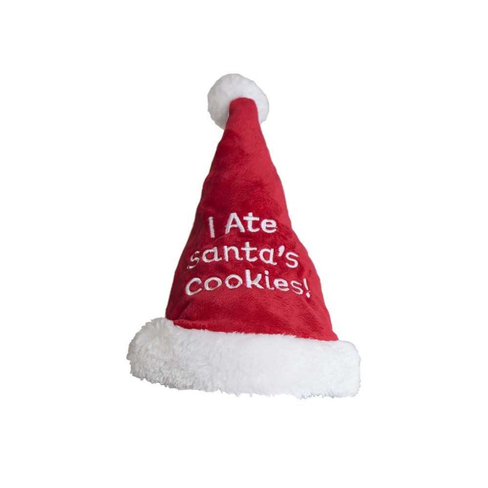 Outward Hound 11007 Christmas Hat, I Ate Santa's Cookies, Large