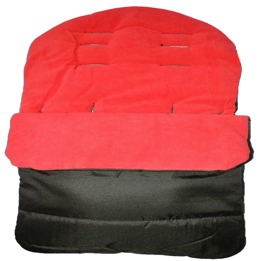 Universal Padded Stroller Footmuff, Flame Red