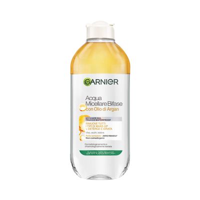 Garnier Bi-Phase Micellar Water with Argan Oil, 400 ml (Packaging May Vary)