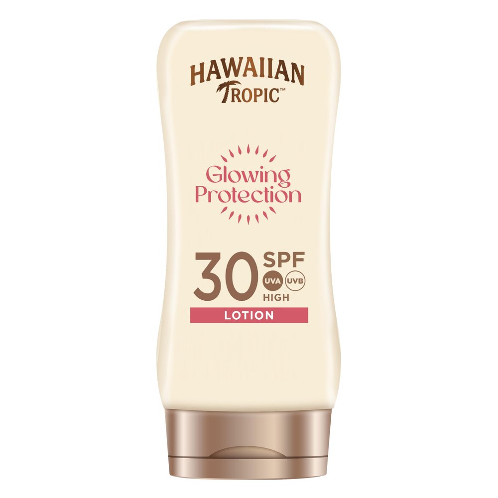 Hawaiian Tropic Glowing Protection Sunscreen Lotion SPF 30, 180 ml