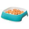 Ferplast Glam Dog Bowls - Stylish Plastic Food and Water Bowl, Non-Slip, Easy to Clean, 0.75 Liters, Blue view 3