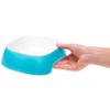Ferplast Glam Dog Bowls - Stylish Plastic Food and Water Bowl, Non-Slip, Easy to Clean, 0.75 Liters, Blue view 4