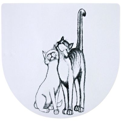 Trixie Cat Bowl Mat, 40x30 cm, White