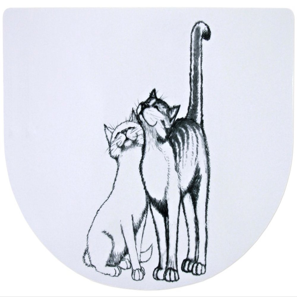 Trixie Cat Bowl Mat, 40x30 cm, White