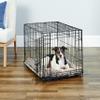 Single-Door Folding Metal Dog Crate, 76 cm, Enhanced Security, Leak-Proof Pan, for Medium Breeds view 2